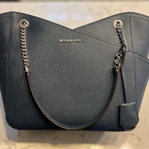 Michael Kors navy Tote NWT w/ wallet